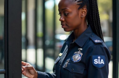 woman security officer, SIA licensed guard